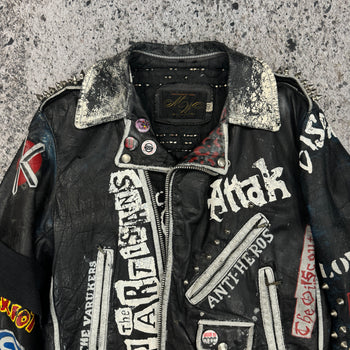 1980s STUDDED PUNK LEATHER JACKET