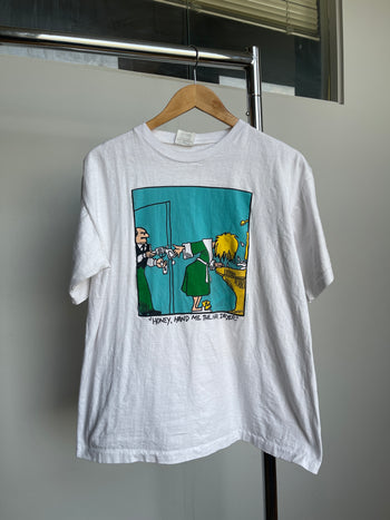 1990S HAIR DRYER GUN COMIC TEE