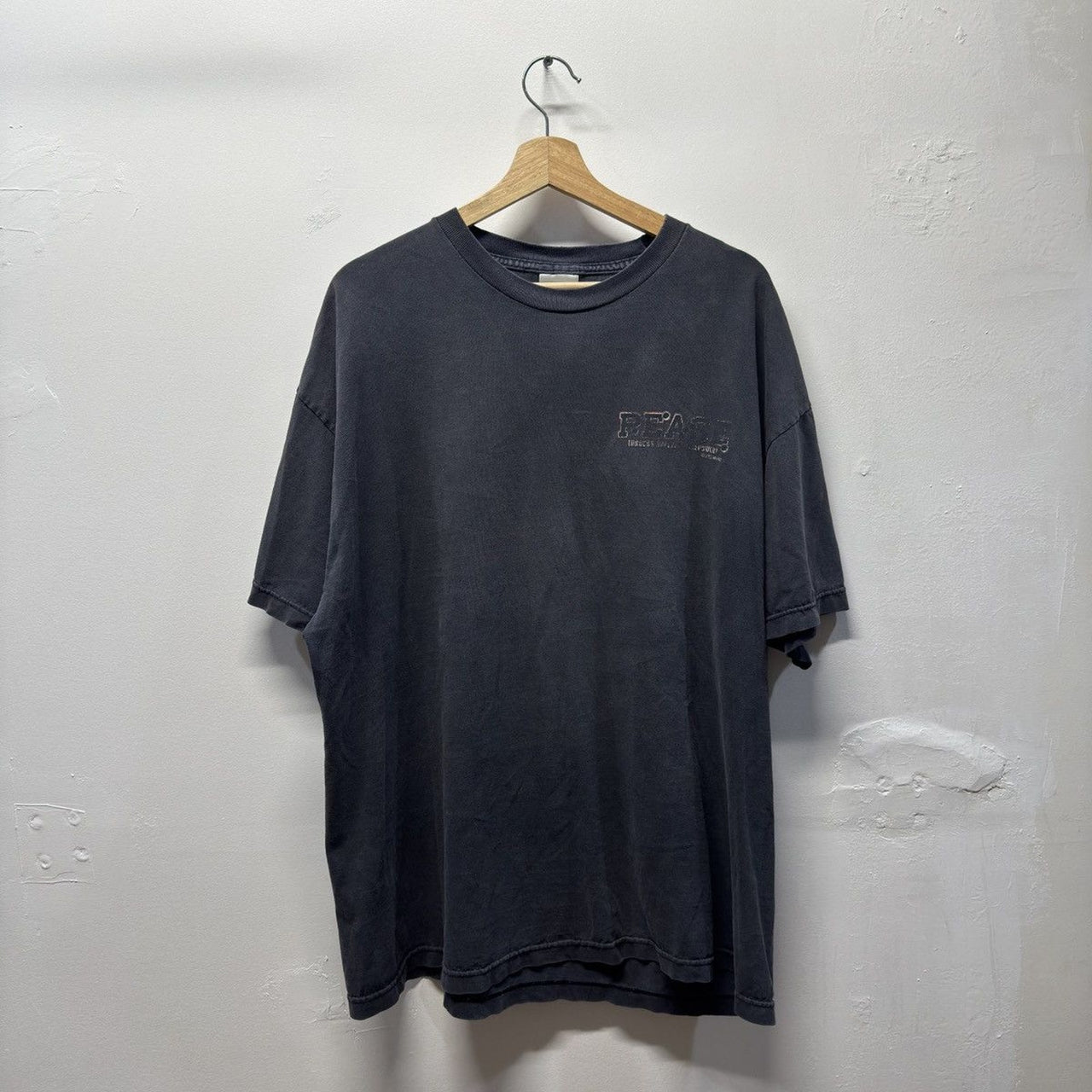 1990s Assault Rifle Gun Peace Faded Tee