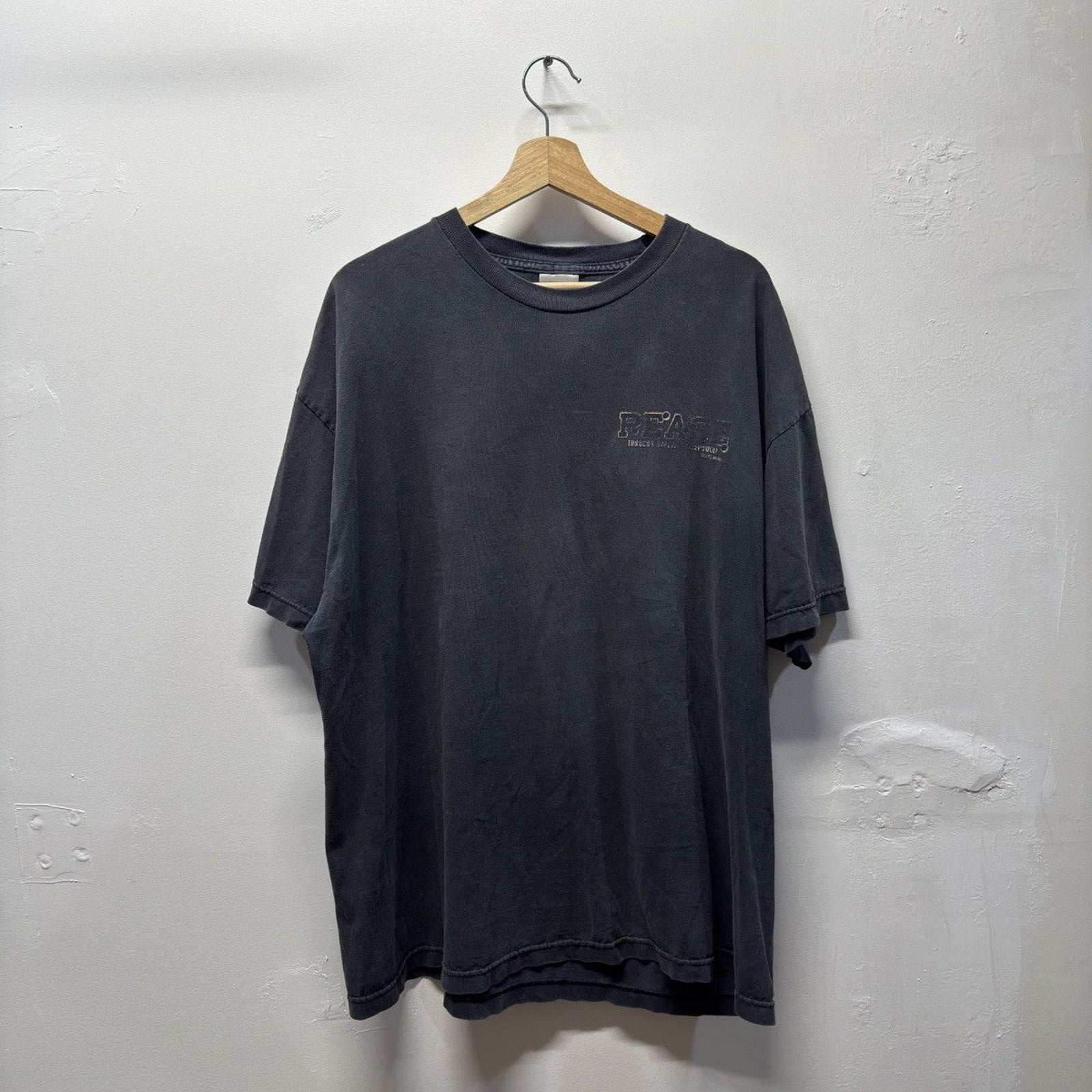 1990s Assault Rifle Gun Peace Faded Tee
