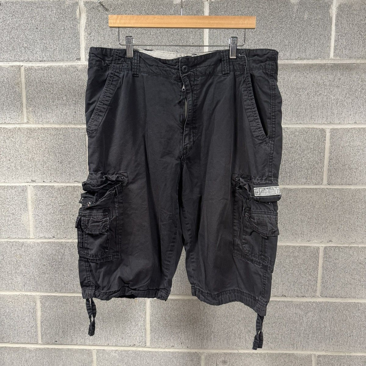 2000s Y2K Unionbay Black Cargo Shorts