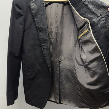 Carol Christian Poell SS04 Mainstream Downstream Black Tape Blazer