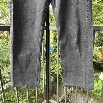 1990s Levi's 501 Jeans Faded Black Cropped USA