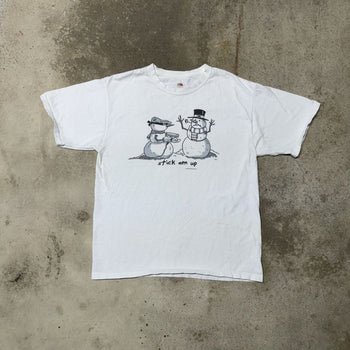 CAMISETA CON PISTOLA DE MUÑECO DE NIEVE STICK EM UP DE LOS AÑOS 2000 Y2K