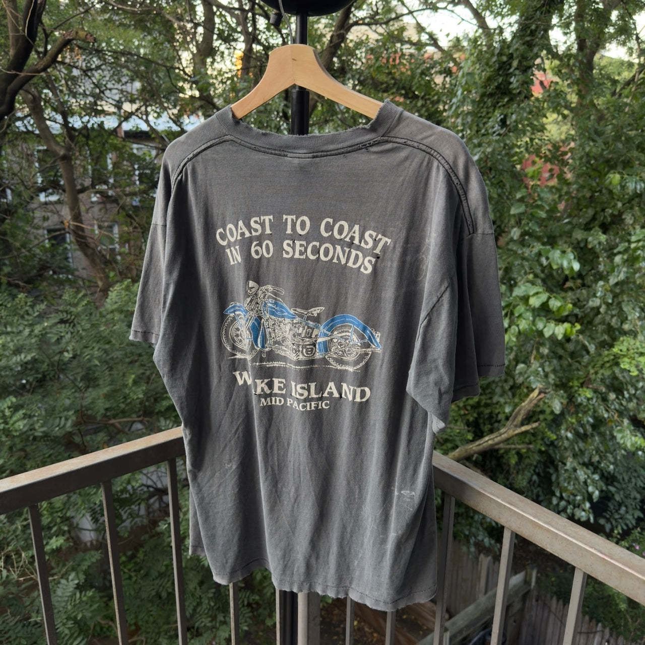 1990s Thrashed Faded Single Stitch Biker Tee