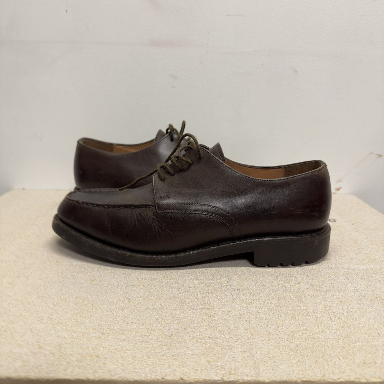 Vintage 2000s Polo Ralph Lauren Brown Leather Derby
