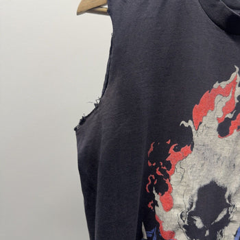 Vintage 1990s Marvel Ghost Rider Flame Skull Cut Off
