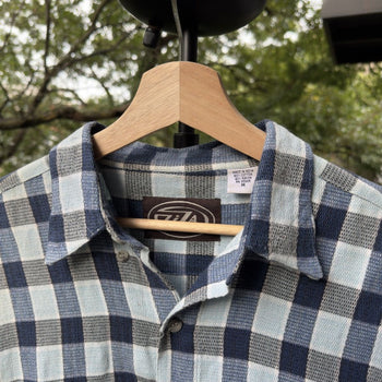 1990s Y2K Striped Checkered Shirt