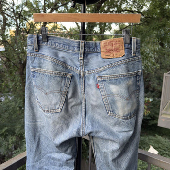 1990s Levi's 501xx Thrashed Faded Distressed Jeans - Made in USA