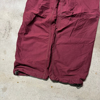 2000S Y2K GAP BAGGY COTTON NYLON PARACHUTE PANTS RED