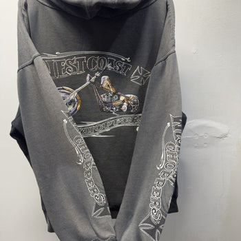Vintage 1990s 2000s West Coast Choppers Faded Distressed Hoodie