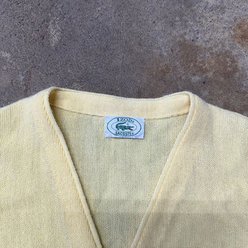 1980s IZOD LACOSTE ACRYLIC CARDIGAN SWEATER MADE IN USA