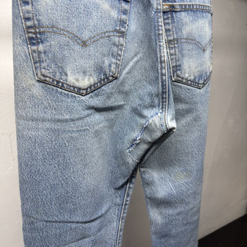 1980s Levi's 501 Thrashed Distressed Jeans - Made in USA