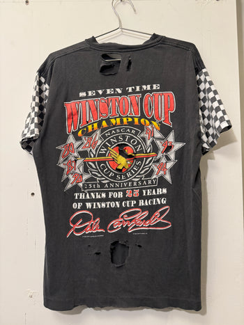 1990s THRASHED NASCAR DALE EARNHARDT 7 TIME CHAMPION TEE