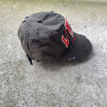 2000s Thrashed Faded Distressed London Grunge Hat