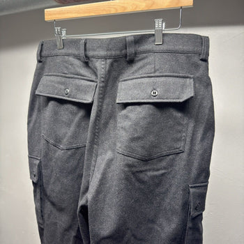 2001 Y2K Gap Wide Leg Wool Cargo Trouser Pants
