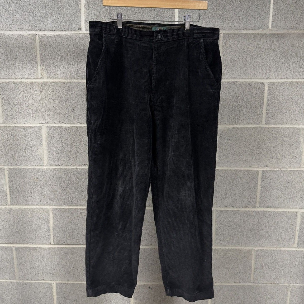 2000s Black Corduroy Baggy Wide Leg Pants