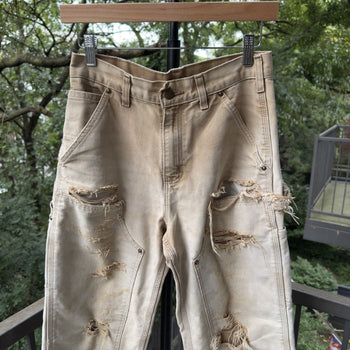 2000s Carhartt Thrashed Faded Distressed Double Knee Pants