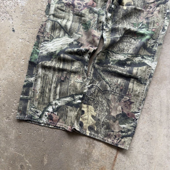 2000s MOSSY OAK BAGGY CAMO CANVAS PANTS 34