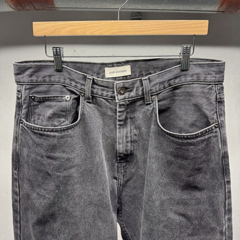 Bare Knuckles Black Faded Washed Serge Bootcut Jeans