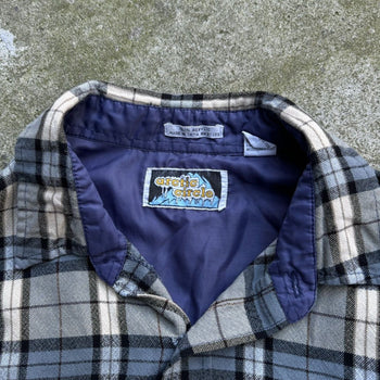 1990s Faded Plaid Flannel Shirt