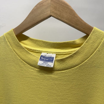 Vintage 1990s Blank Yellow Tee