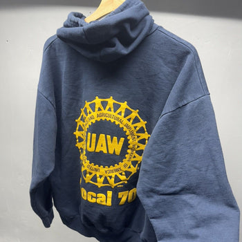 1990s Faded Blue UAW Hoodie