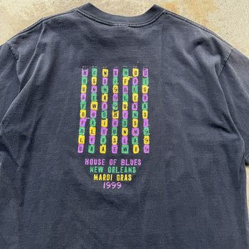 1990s HOUSE OF BLUES FADED MARDI GRAS TEE