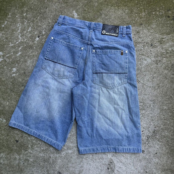 2000S Y2K BAGGY SOUTHPOLE DENIM SKATER JEAN SHORTS JORTS