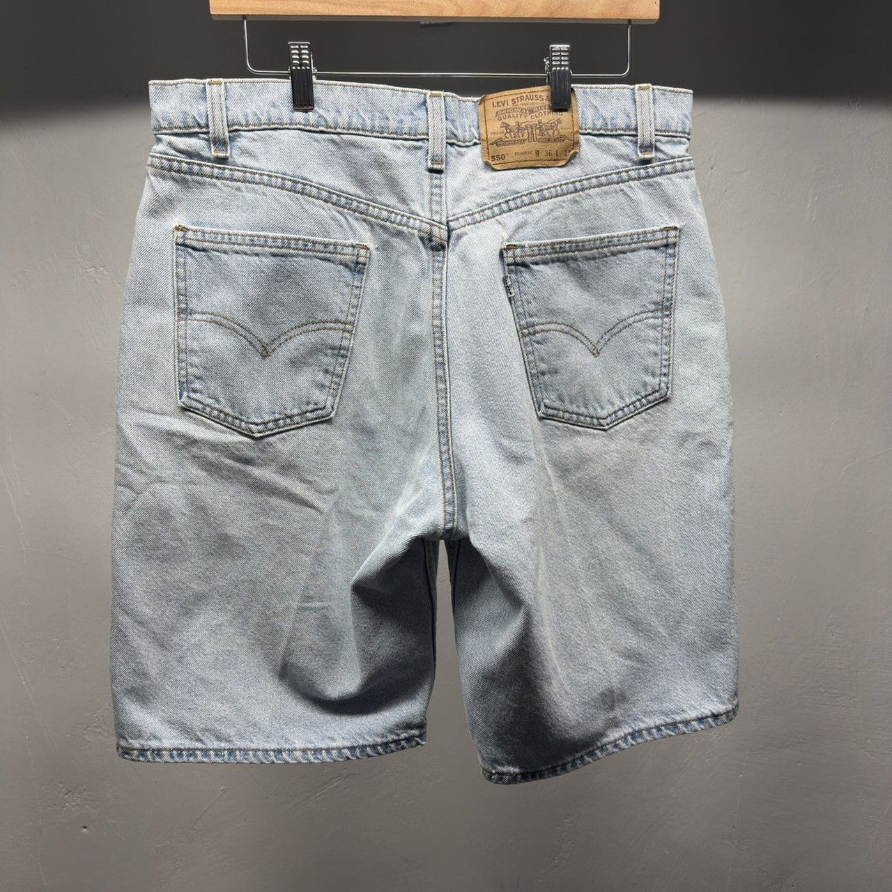 1990s Levi's 550 Faded Denim Jean Shorts