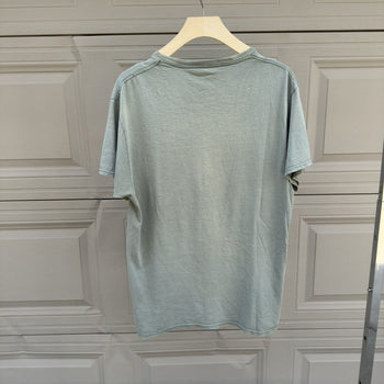 2000s Faded Green Thrashed Distressed Tee