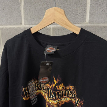 2000s Harley Davidson Flame Logo Tee