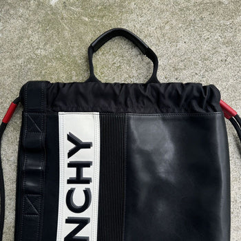 GIVENCHY 2019 LEATHER MC3 DRAWSTRING ATHLETIC BAG BACKPACK