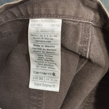 Vintage 2000s Carhartt Faded Brown Double Knee Pants