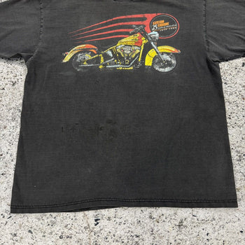 1990s Thrashed Faded Custom Chrome Biker Tee