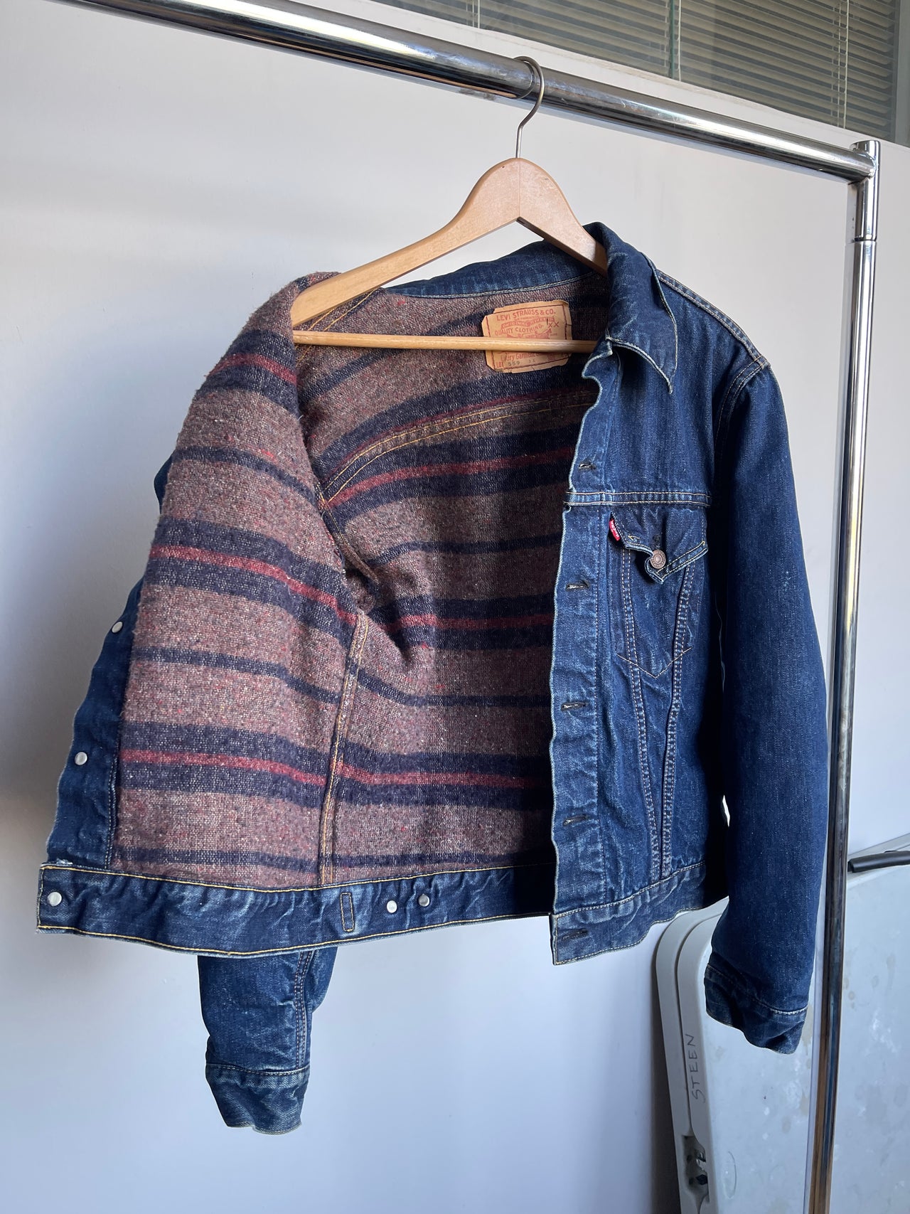 1960S LEVIS 559XX TYPE 3 TROY BLANKET LINED DENIM TRUCKER JACKET