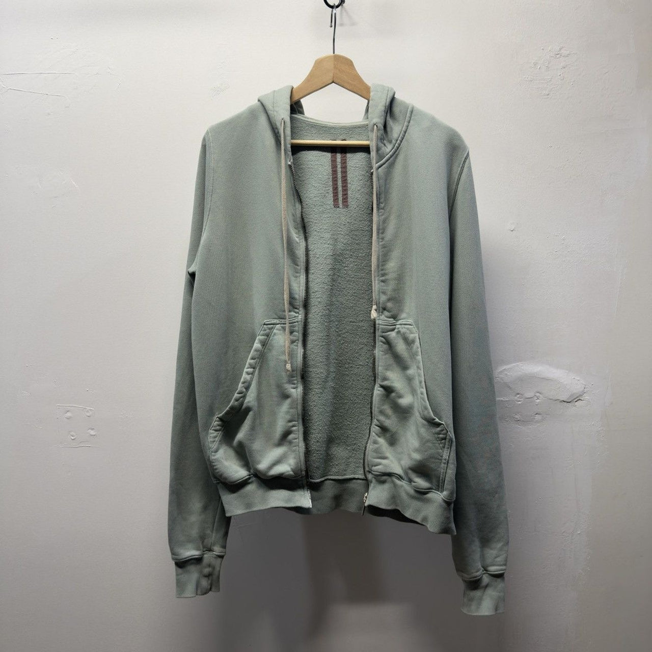 Rick Owens DRKSHDW Jason Zip Up Hoodie Marine
