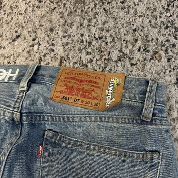 Denim Tears Virgil Abloh Embroidered Levi's 501 Jeans