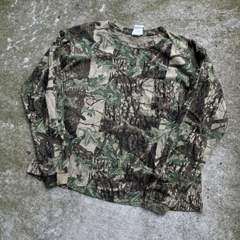 2000S SNIPER OVERSIZED CAMO LONGSLEEVE POCKET TEE