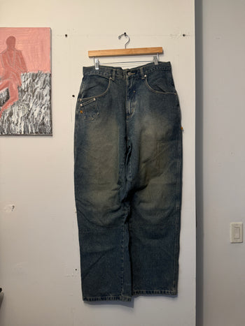 2000s Y2K FADED BAGGY WIDE LEG VIBES SKATER JEANS