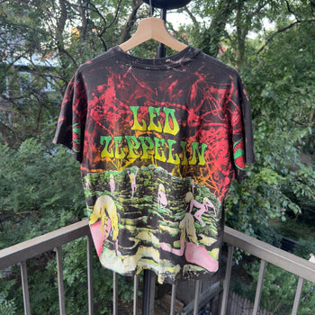 1990s Led Zeppelin Houses of Holy Thrashed AOP Band Tee