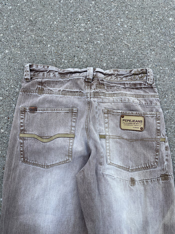 2000s Y2K PEPE JEANS FADED BAGGY DENIM