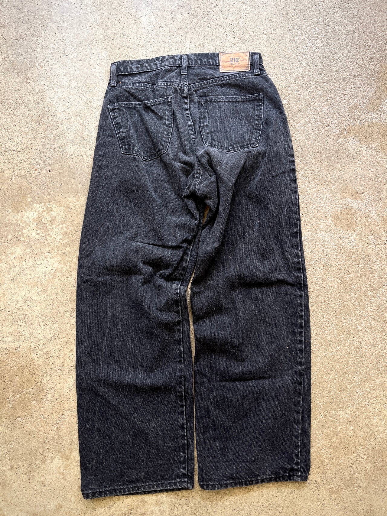 2000s Y2K BAGGY BLACK DENIM SKATER JEANS