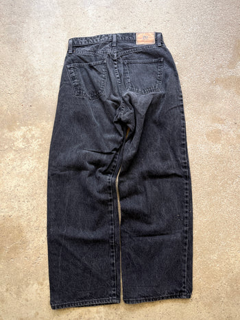 2000s Y2K BAGGY BLACK DENIM SKATER JEANS