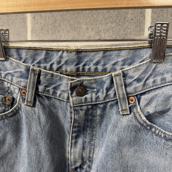 1990s Levi’s Thrashed Faded Distressed Flare Jeans