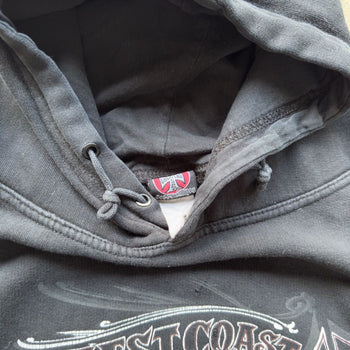 2000S WEST COAST CHOPPERS THRASHED FADED HOODIE OVERSIZED