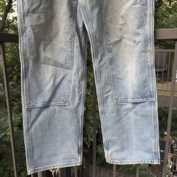 2000s Carhartt Faded Repaired Denim Double Knee Pants
