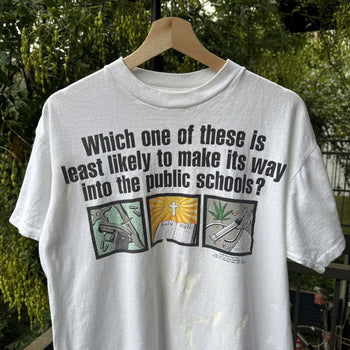 1990s Guns God Drugs Public Schools Tee