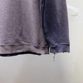 Vintage 1990s Thrashed Faded Distressed Blank Sweatshirt