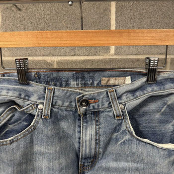 2000s Y2K Levi’s Silvertab Baggy Faded Distressed Jeans